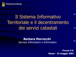 Servizi Integrati nel PTT della Provincia di Parma