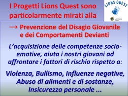 Presentazione LQ - Lions Quest Italia