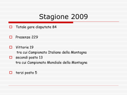 stag. 2009 - ASD Team Schaeffler Italia