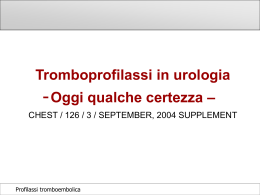 Tromboembolia in urologia
