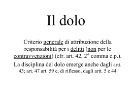 Il dolo - WordPress.com