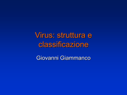 Virus - Corso di laurea in tecniche della prevenzione nell`ambiente e