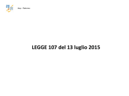 Legge 107 del 13 luglio 2015