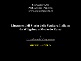 Lineamenti di Storia della Scultura Italiana da Wiligelmo a Medardo
