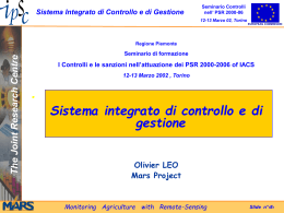 No Slide Title - Regione Piemonte