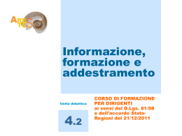 4.2_InformazioneFormazioneAddestramento