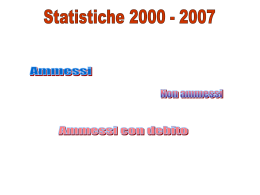 Statistiche 2000-2007