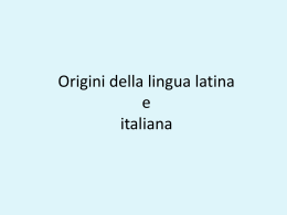 storia della lingua completo