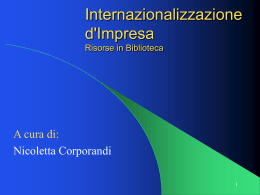 Introduzione alla Biblioteca: corso per gli