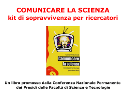 Un kit di sopravvivenza per i ricercatori