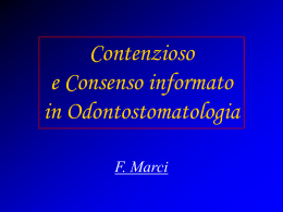 Contenzioso e Consenso informato in Odontostomatologia