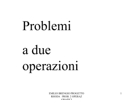 tutti i problemi a 2 operazioni