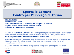 Sportello Carcere - Provincia di Torino