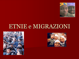 Etnie e migrazioni