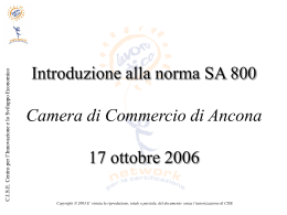 il posizionamento della norma sa8000 nel panorama internazionale