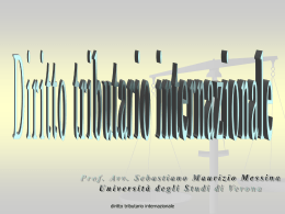 Le fonti del diritto tributario internazionale