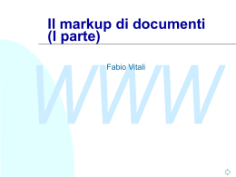08-MarkupI - Dipartimento di Informatica