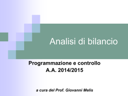 analisi bilancio 2015 parte III