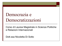 Lezione_1 - Dipartimento di Scienze Politiche e Sociali