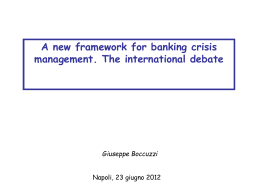 Diapositiva 1 - Regolazione dell`attivit&agrave; e dei mercati finanziari