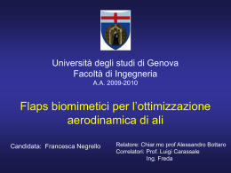 Università degli studi di Genova Facoltà di Ingegneria A.A.