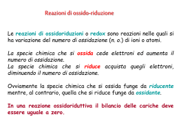 reazioni_di_ossido-riduzione - Università degli Studi di Roma