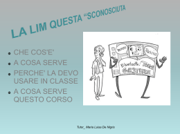 LIM_QUESTA_SCONOSCIUTA - Quiss per l`integrazione