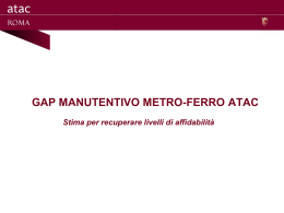 gap manutentivo metro