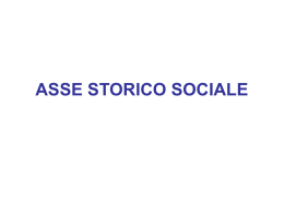 asse storico sociale - Ufficio scolastico regionale per l`Emilia Romagna