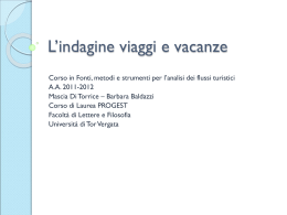 viaggi - Didattica Uniroma2