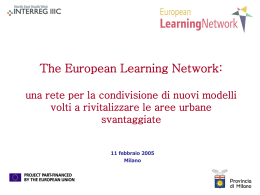 The European Learning Network - Città metropolitana di Milano