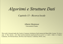 1 © Alberto Montresor Algoritmi e Strutture Dati Capitolo 15