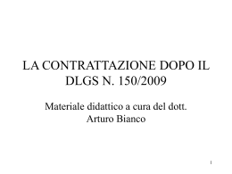 LA CONTRATTAZIONE