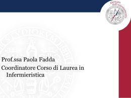 Infermieristica - Facolt&agrave; - Universit&agrave; degli studi di Cagliari.