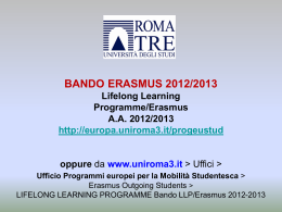 Presentaz Bando Erasmus 2012-13 def