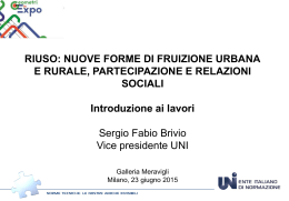 Sergio Fabio Brivio Riuso: NUOVE FORME DI