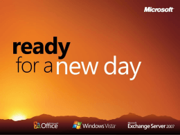 Windows Vista: Deployment