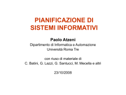 Pianificazione dei sistemi informativi