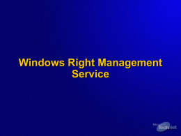 Windows Right Management Service