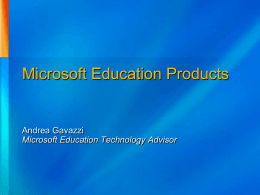 Microsoft Education Products