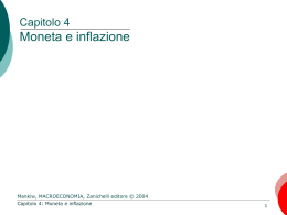 Lucidi capitolo 4 - Dipartimento di Economia, Statistica e Finanza