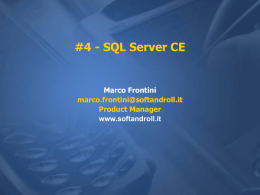 #4 - SQL Server CE