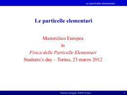 Le particelle elementari - INFN