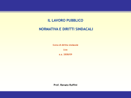 I soggetti della contrattazione integrativa