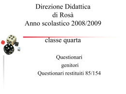 Direzione Didattica di Rosà Anno scolastico 2008/2009