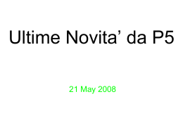 Ultime novita` da SX5