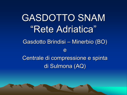 Gasdotto Brindisi-Minerbio in power point!!