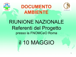 Presentazione dell`iniziativa FNOMCeO