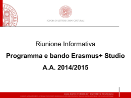 Layout Bologna - Lauree e Lauree Magistrali