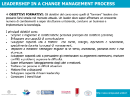 Leadership in a change management process